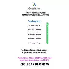 Contas Google Ads Prontas