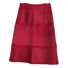 Traje De Gamuza Rojo Talle S Divino