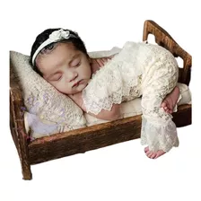 Macacão Renda Bebê Menina Newborn Ensaio Fotográfico Rn