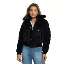 Jaqueta Puffer Cotele Forrada Gola Inverno Perfeita Outono