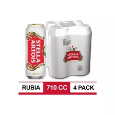 Cerveza Stella Artois Lager 710ml X4 - Vinoelvino