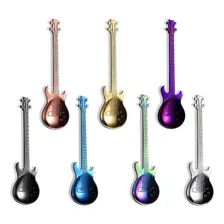 Cuchara De Acero Inoxidable Diseño Forma Figura Guitarra