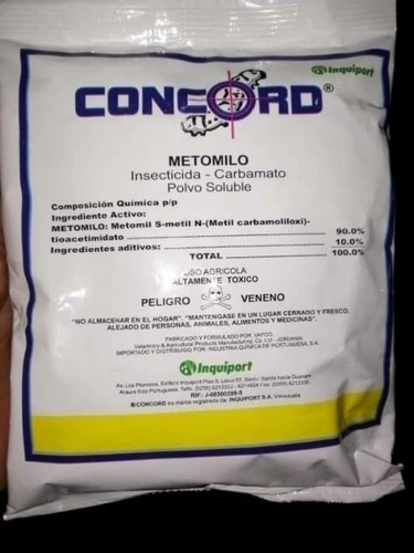 Insecticida Concord, Mercamil, Lannate Metomilo 250gr