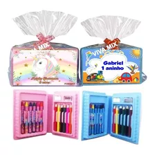 Kit Maleta Estojo De Pintura Personalizado Brinquedos 20un