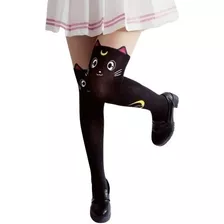 Panti Medias Estampadas Hasta La Rodilla Diseño Sailor Moon