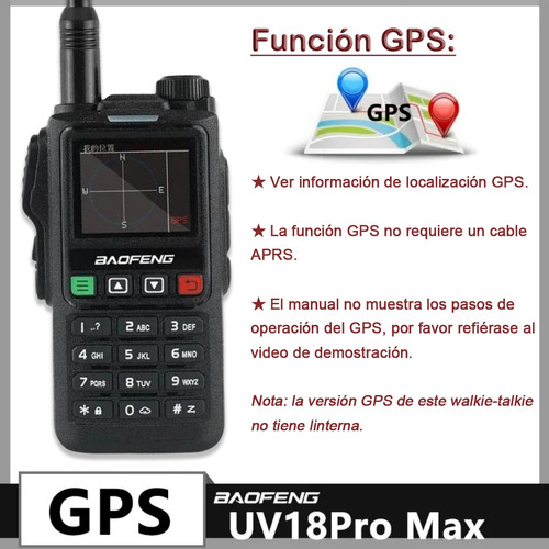 Radio Baofeng Wokitokis Ptt Gps 10w Am/fm Uhf/vhf Lcd Usb C Foto 3