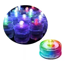 12 Vela Led Sumergible Multicolor Centro De Mesa 15años Boda