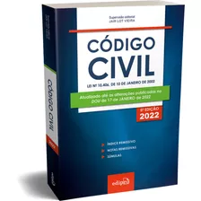 Código Civil 2022: Mini, De Vieira, Jair Lot. Editora Edipro - Edições Profissionais Ltda, Capa Mole Em Português, 2022