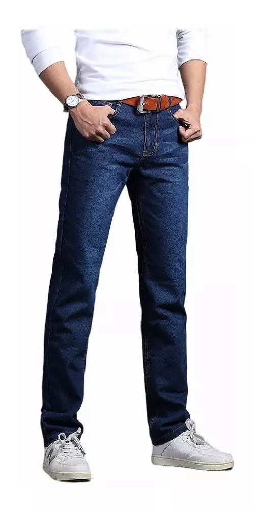 Pantalón De Mezclilla-jeans Hombre Punto Moda Clásica-grande