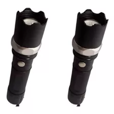 2 Linternas Swat 500 Lumens/ Zoom-intermitente/ Recargable 