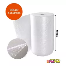 Rollo De Polietileno Globitos Burbujas Pluribol 50cmx50mts