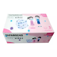 Tapabocas Para Niñas Caja X50