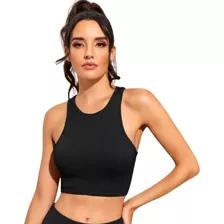 Blusa Top Acanalada Basico Para Mujer Negro, Blanco, Corto