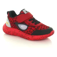 Tenis Marvel Con Diseño De Spiderman Para Niño 15707 (18.0 -