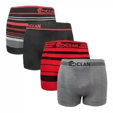 Kit 6 Cuecas Boxer Infantil Juvenil Microfibra