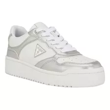 Tenis Guess Original Mujer Comodos Casuales Blanco Logo Moda