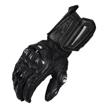 Guantes Para Moto Largo Cuero Con Protección De Nudillos