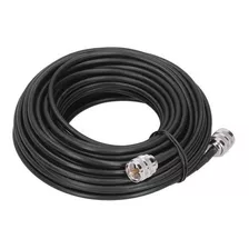 15 Metros Cable Coaxial Conectores Macho Pl259 Para Radio