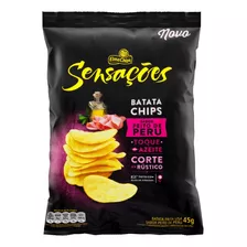 Batata Frita Lisa Elma Chips Sensações Peito De Peru Sem Glúten 45 G