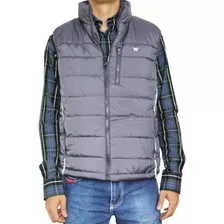 Colete Country Wrangler Masculino Nylon Cinza Ref. Wm9403cz 