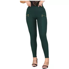 Calça Feminina Leguie Legging Com Zíper Montaria Gorgorão