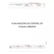 Plan Maestro De Control De Plagas Urbanas