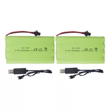 Sea Jump Bateria Recargable Aa De 9.6 V 2800 Mah Con Enchufe