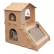 Muebles Para Gatos Con Rampa Corrugada Marrón