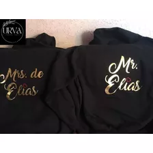 Dúo De Sudadera Pareja, Amigos, Novios Mr & Mr´s + Apellido