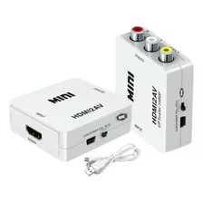 Adaptador Conversor Hdmi P/av Rca Audio Vídeo Tv Antiga Tubo