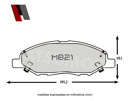 Pastillas De Freno  Semi Metlica Nissan Tiida 1.6 2006-2020 Foto 3