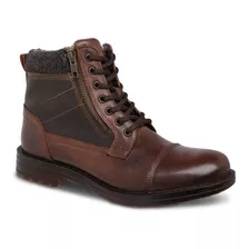 Bota Hombre Botín Casual Vestir Workland 89730 Café