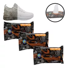 Kit 3pct Lenços Limpa Tênis Mágico Limpeza Calçados Sneakers