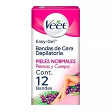 Bandas Depilatorias Corporales Veet Easy Cera Fría