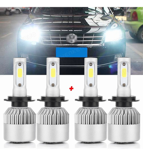 Kit Focos Led 20000lm 80w H7 Luz Alta O Baja Para Volkswagen Volkswagen Tiguan