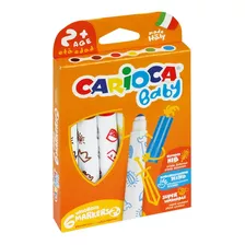 Plumones Carioca Baby Lavable (6 Colores)