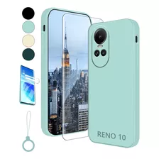 Funda Silicona Para Oppo Reno Case + Mica + Anillo Kit