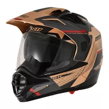 Capacete X11 Crossover Desert Areia Cinza Brilhante Cor Marrom Tamanho Do Capacete 64/xxl