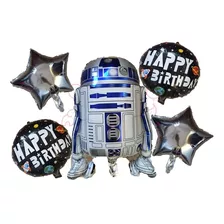 Diy Globo R2d2/ Artoo Detoo Metalico Cumpleaños Star Wars