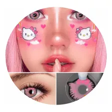 Pupilentes Kittypink Cosplay Anime Halloween Otaku Disfraz
