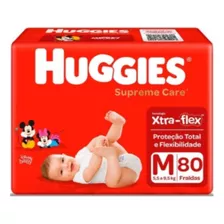 Fralda Huggies Supreme Care Hiper 80 M