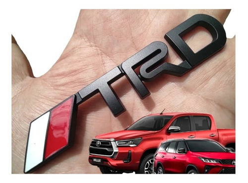 Emblema Toyota Trd Metalico Negro Sport Turbo Diesel Foto 3