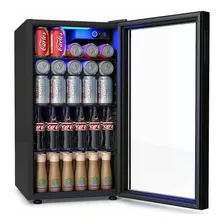Mini Refrigerador Puerta De Cristal 120 Latas