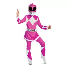 Disfraz Talla Medium Para Niñas Traje De Power Rangers