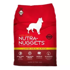 Alimento Nutra-nuggets Super Premium Para Perro Adulto Todos Los Tamaños Sabor Cordero Y Arroz En Bolsa De 15kg