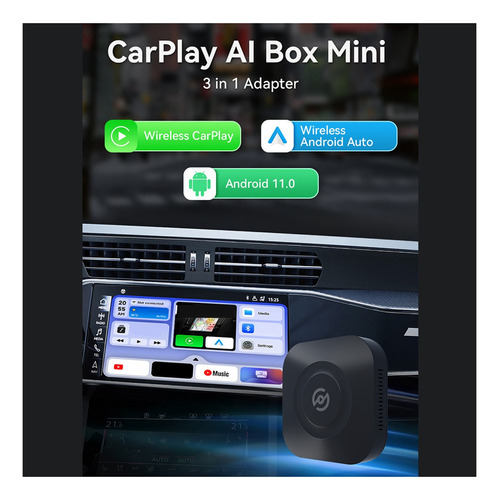 Adaptador Inalmbrico Multimedia Carplay Ai Box Mini Android Foto 3