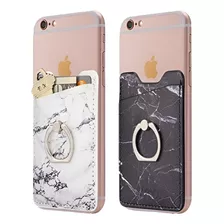 Cardly (two) Finger Ring Y Cell Phone Stick On Wallet Bolsil