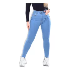 Calca Jeans Feminina Premium Lycra Cintura Alta Empina Bubum