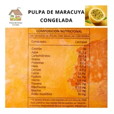 Pulpa De Maracuyá Sin Semilla Congelada.