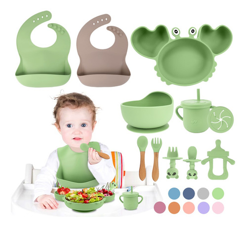 Lukovee Set de Alimentación Silicona para Bebé